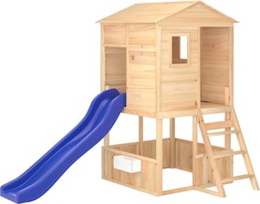 vidaXL kültéri tömör fenyőfa játszószett