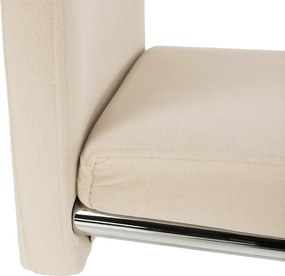 Étkezőszék, bézs Dulux Velvet szövet/világos varrás, ABIRA NEW