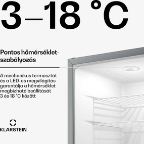 Klarstein Matterhorn 28, mini hűtőszekrény, 28 literes, 35 dB, kompakt, zárható
