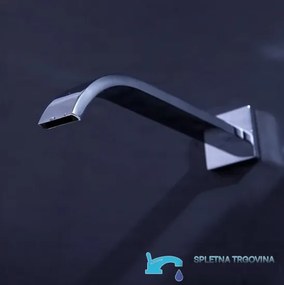 Fali mosdócsaptelep EYN EYN4301 LED-világítással, vízesés kifolyóval, króm felülettel