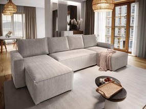 U alakú ülőgarnitúra SMART COSARO 295x140 cm, bézs