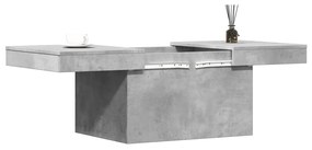 Betonszürke szerelt fa dohányzóasztal 80 x 55 x 40 cm