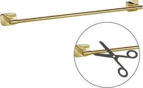 Fürdőszobai akasztó Egykaros Arany 64 cm Rövidíthető Rea Nico Metal