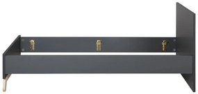 Fekete gyerekágy 90x200 cm Jara – Roba