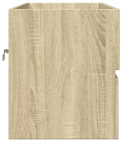 Sonoma tölgy színű szerelt fa mosdószekrény 80 x 38,5 x 45 cm