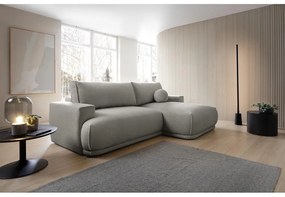 Sarokkanapé Dita mini (J) (világosszürke + fekete). 1100326