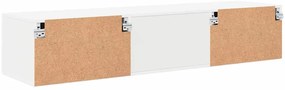 TV szekrény fiókkal polcokkal Fehér 150 x 39 x 30 cm Faanyag