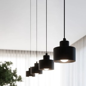 Fekete függőlámpa ø 12 cm Alastro – Nice Lamps
