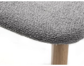 Világosszürke-natúr színű étkezőszék Elim – Unique Furniture