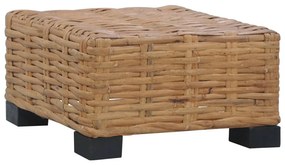 vidaXL természetes rattan dohányzóasztal 47 x 47 x 28 cm