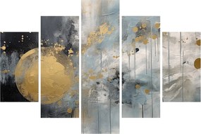 Kép - Absztrakció arany golyóval (150x105 cm)