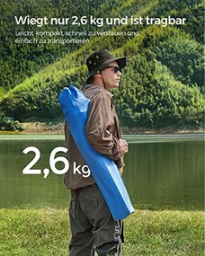 2 db összecsukható kempingszék, kényelmes, nagy teherbírású szerkezet, max. Terhelhetőség 150 kg, pohártartóval, kék