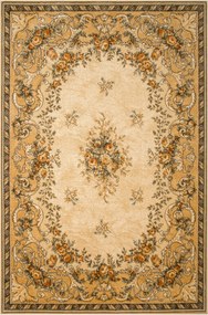 Dafne Sahara Klasszikus Díszes Gyapjúszőnyeg Agnella Barna 120x170 cm