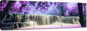 Vászonkép 150x50 Lila vízesés