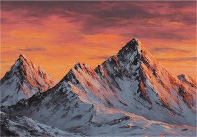 Fotótapéta Hegyek Tájkép Természet Hálószoba Nappali Tapéta Flizelina 150x105