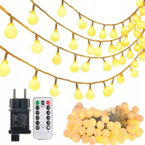 Karácsonyfa Fényfüzér Led Golyók Távirányítóval A Csomagban 8 Üzemmód