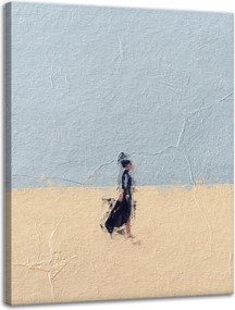 Vászonkép Absztrakt Nő a homokban Művészet 30x40 cm