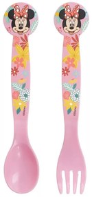 Disney Minnie Spring műanyag evőeszköz készlet - 2 darabos