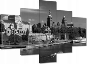 Vászonkép 100x70 Fekete-fehér Szczecin