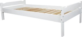 Ágy, fehér, 90x200, LIVIO