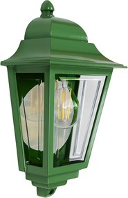 Elstead lighting klasszikus kültéri fali lámpa deco lane átlátszó zöld elsdeco-lane7-green IP44