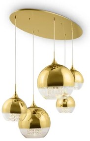 Maytoni P140-PL-170-5-G - Csillár zsinóron FERMI 5xE27/60W/230V arany