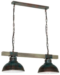 Csillár HAKON 2xE27/60W/230V patina