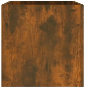 füstös tölgy színű szerelt fa virágtartó 40 x 40 x 40 cm