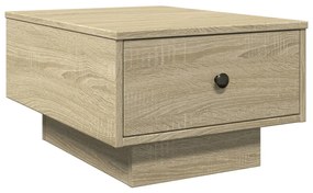 sonoma tölgy színű szerelt fa dohányzóasztal 60 x 45 x 31 cm