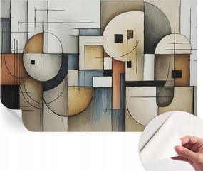 Divatos öntapadós fali tapéta Geometrikus harmónia 104x70 cm