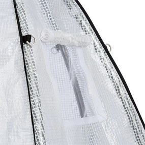 Greenshelter S fóliasátor, teleltető sátor, 130x150cm, acél csövek Ø25mm, PVC