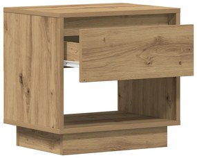 Éjjeli szekrény 2 db Artisan tölgy 45x34x47 cm Műanyag