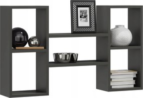 Fali polc Polon antracit szürke Per könyvespolc