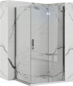 Zuhanykabin 90x80 Összecsukható sarok króm összecsukható ajtó Rea Molier