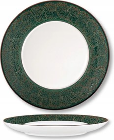 Porcelán tányér kerek, zöld 25 cm Wilmax