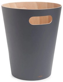 Sötétszürke fa szemetes 7,5 l Woodrow – Umbra