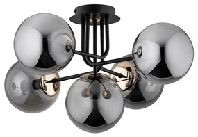 Felületre szerelhető csillár BOSS 5xE14/10W/230V fekete