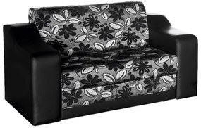 Izabell 2-es kanapé, fekete - fekete