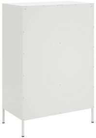 fehér acél magasszekrény 68 x 39 x 101,5 cm