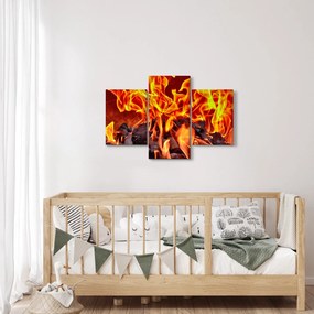 Az égő szén képe (90x60 cm)