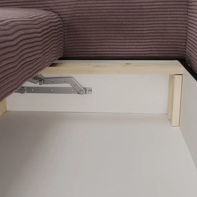 Extra tágas kanapé, lila, őreg rózsaszín, bézs színű, GILEN BIG SOFA