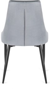 CORK szék, szürke, velúr