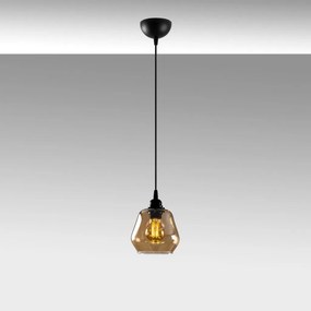 Gold 030 arany-fekete fém és üveg függőlámpa, Ø15 cm