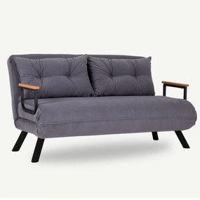 2 személyes kanapéágy Homoko 2-Seater - Szürke