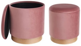 Eglo 424031 - KÉSZLET 2x Taburet MASHIKE átm. 30,5/37 cm rózsaszín