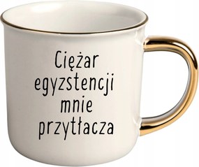 Bögre Fehér Arany Rant Ajándék Vicces Nőnap A Létezés Súlya