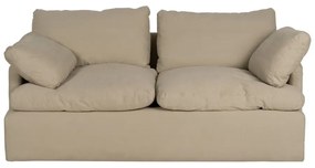 Bézs len kanapé 180 cm – Ixia