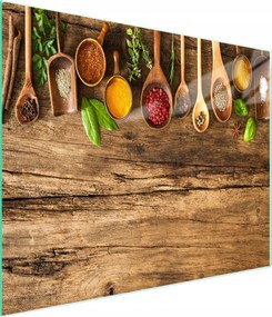 Üveg Vágódeszka 52x30 Fűszerek Edzett Üveg