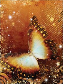 Fotótapéta Arany pillangó Absztrakt Bokeh Meleg minták 206x275 +ragasztó