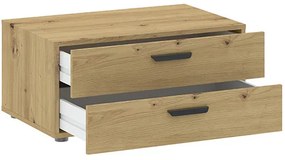 BASIC TWO Komód Tölgy Színben 74 cm 2S
